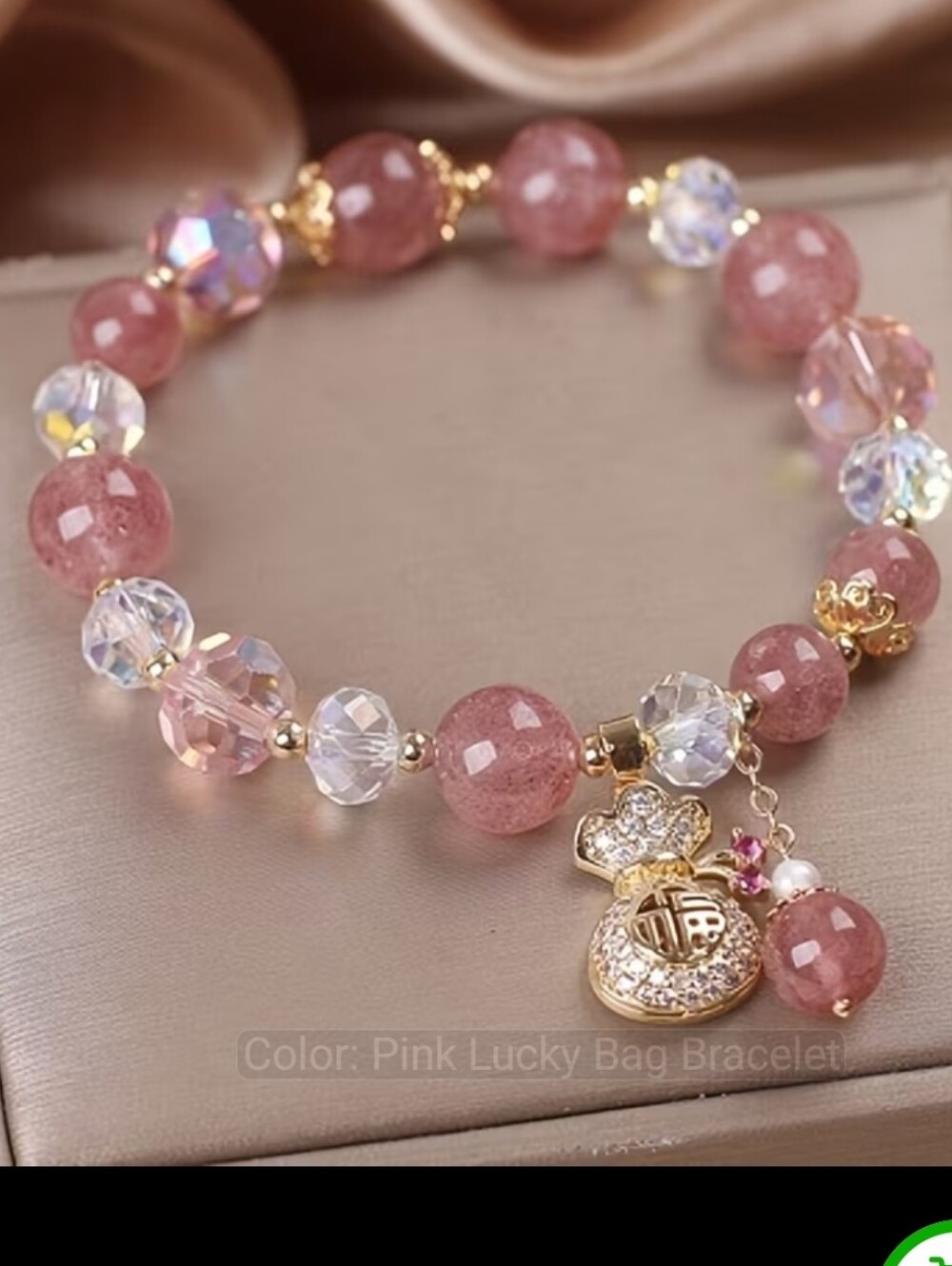 Womens Lucky Coin Pendant Bracelet